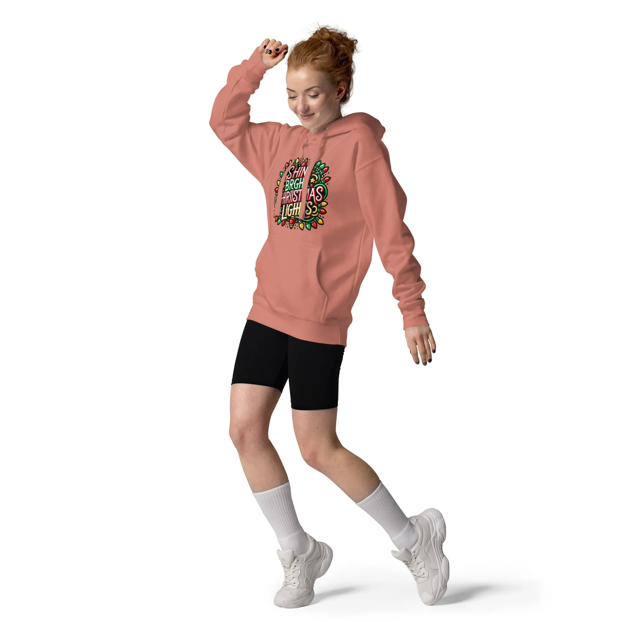 Unisex Hoodie Shine Bright Christmas PrintUpHub