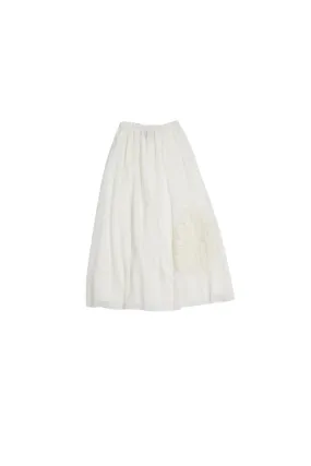 Venera Arapu Ecru Rose Clear Skirt