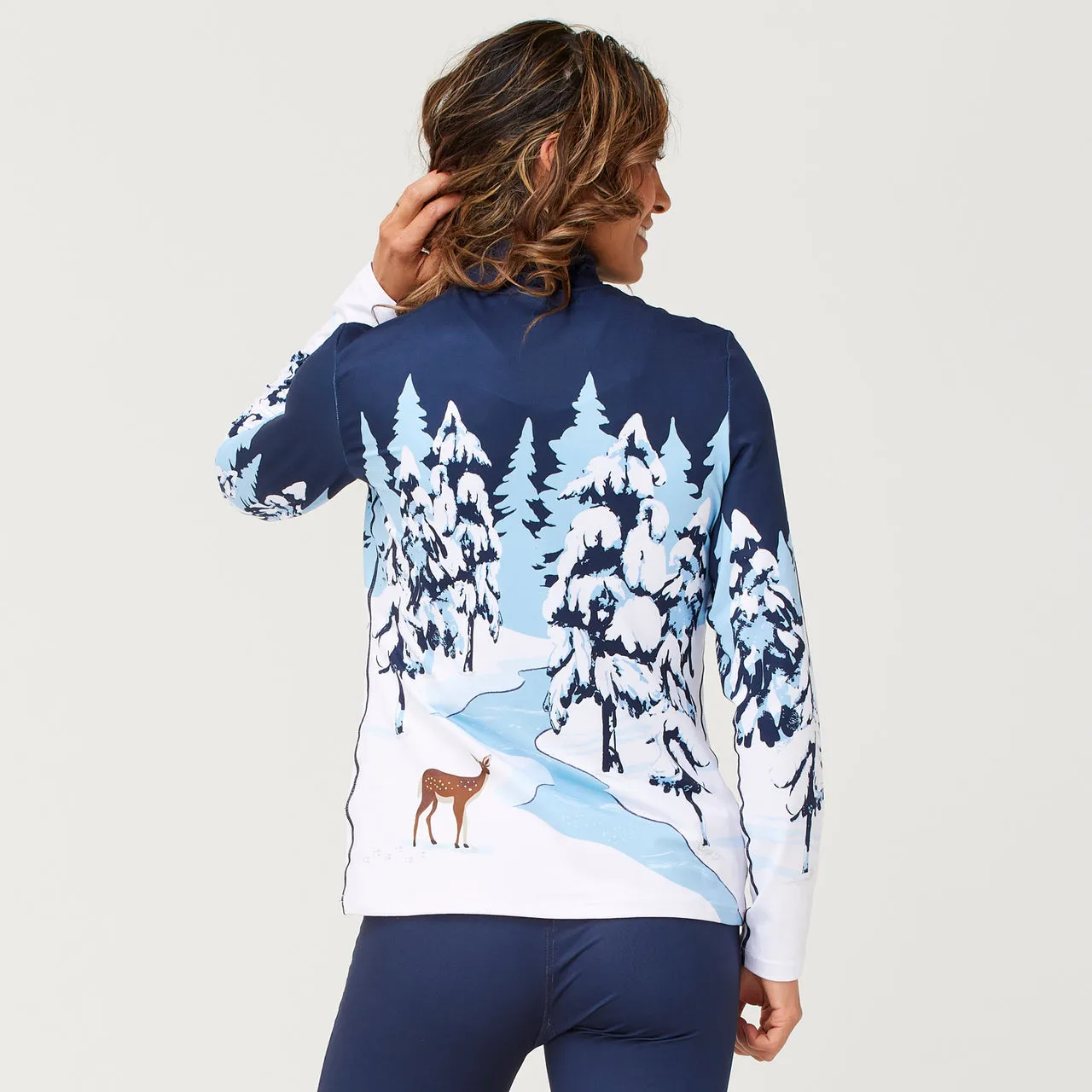 Whiteout Base Layer Top - Navy - SALE