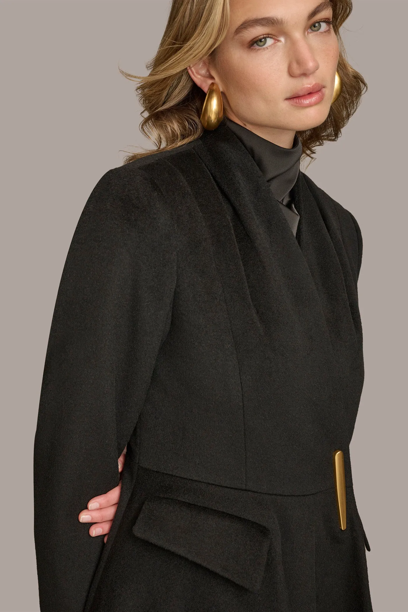 WOOL DRESS COAT