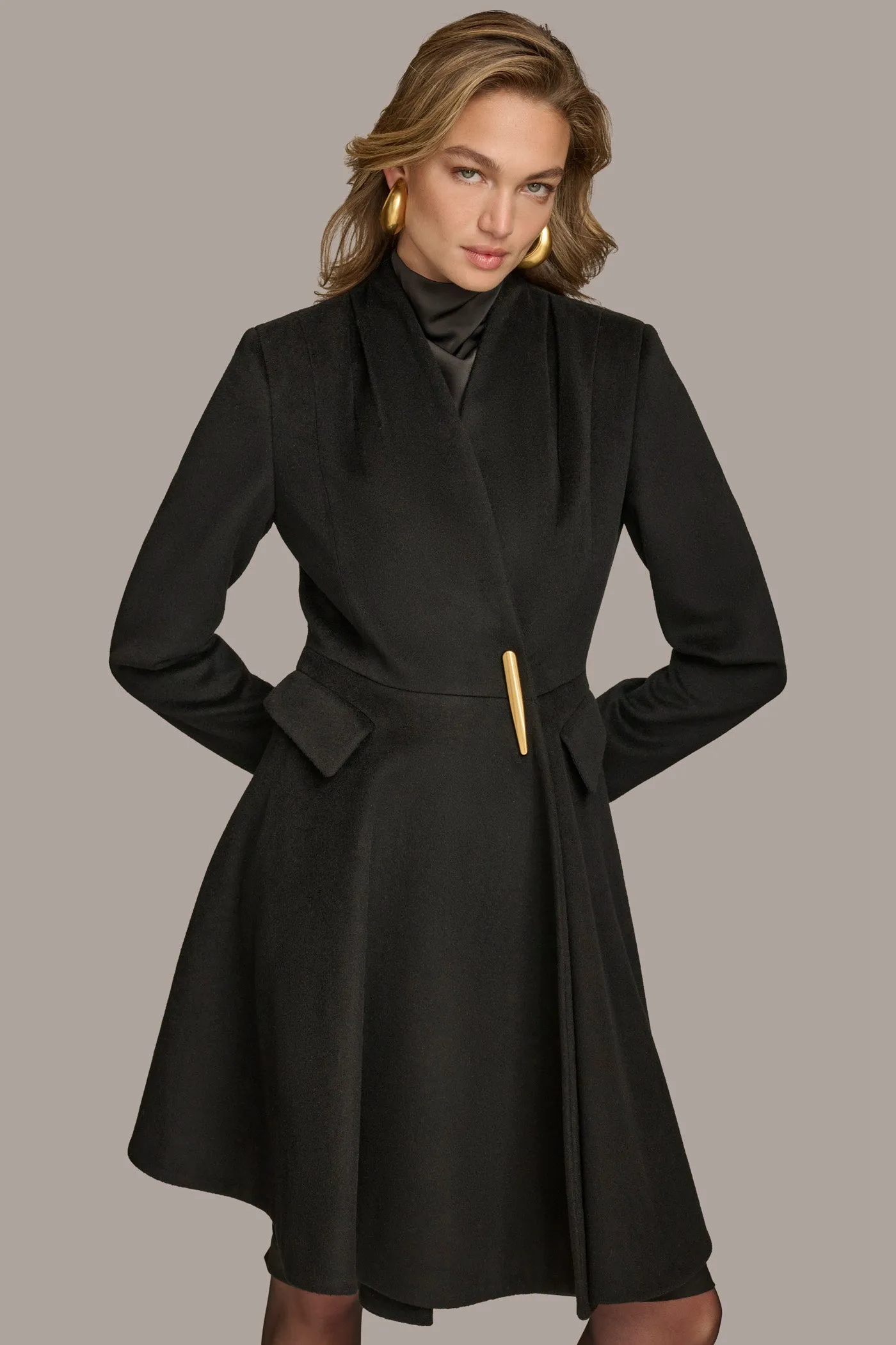 WOOL DRESS COAT