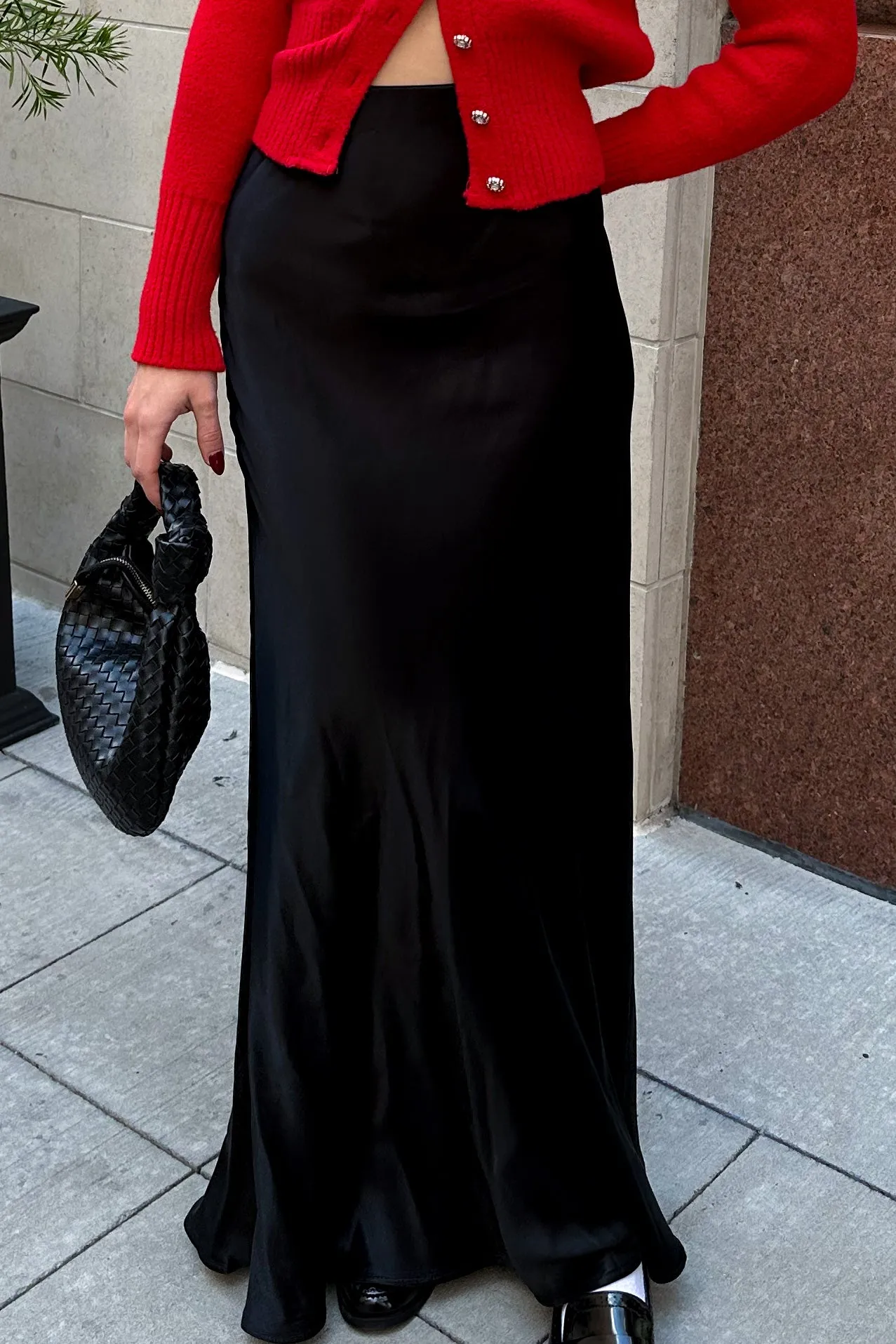 Yareli Maxi Satin Skirt