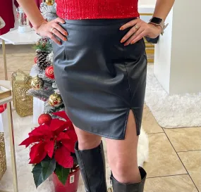 Zaudia Leather Skirt